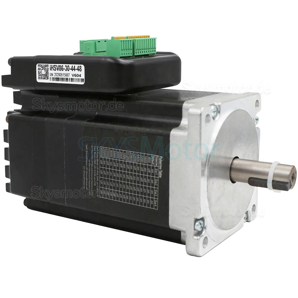 Nema34 Integrierter AC Servomotor mit Steuerung JMC iHSV86-30-44-48 440W 48V 1,4N.m 3000U/min